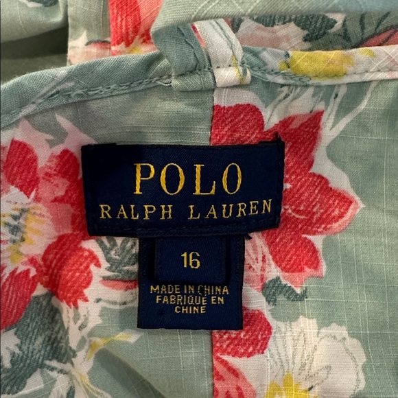 Polo by Ralph Lauren Floral Dress Pinup Women’s XS or Girls 16 Mini - Picture 4 of 7
